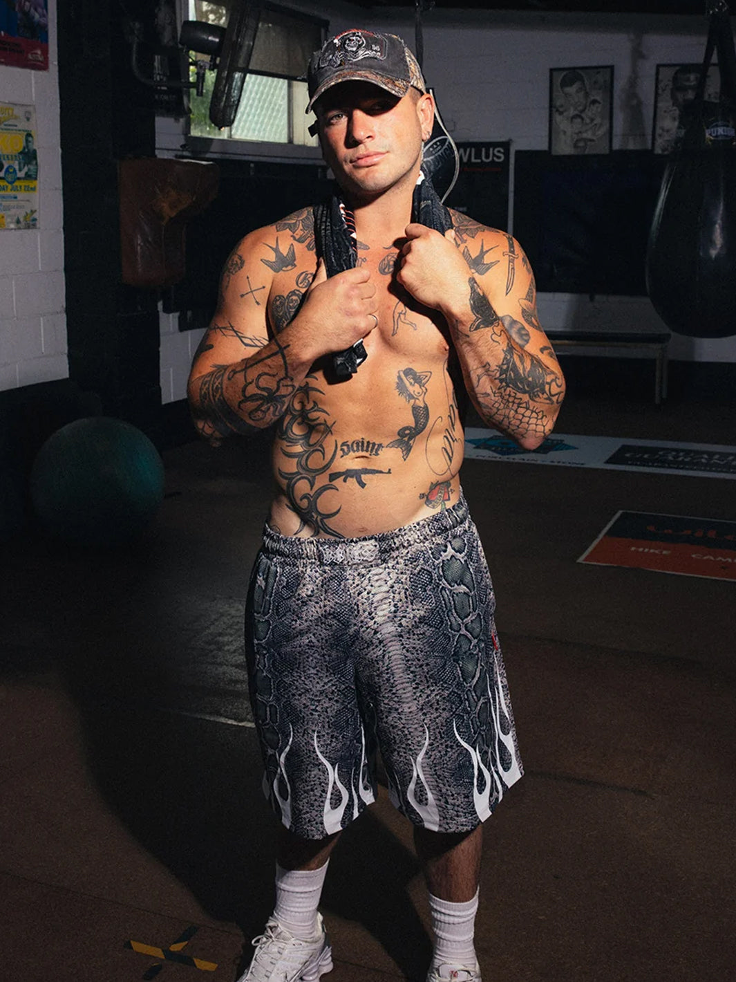 SERPENT BALLER SHORTS - SNAKESKIN