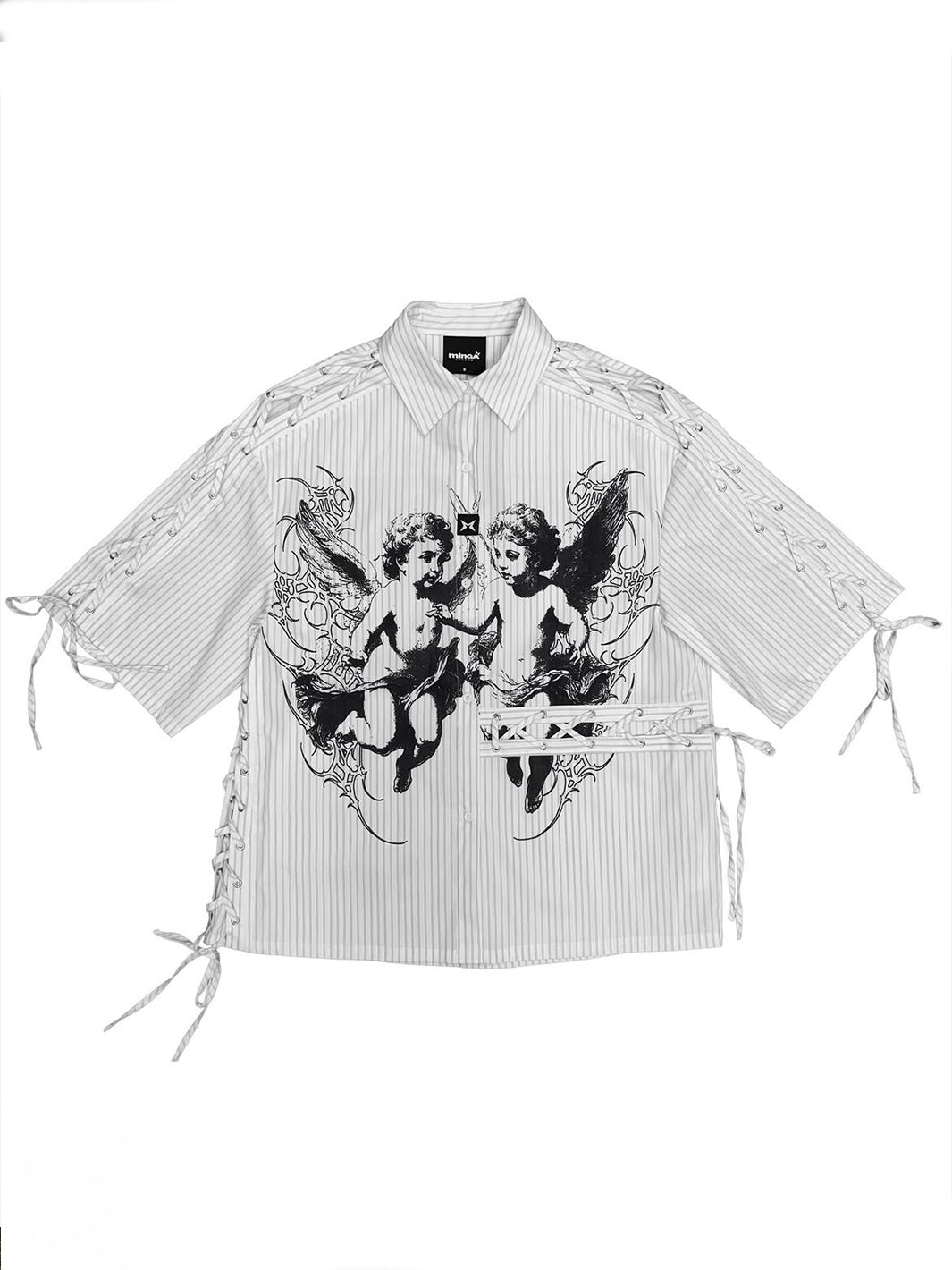 ANGELS WHITE STRIPED SHIRT