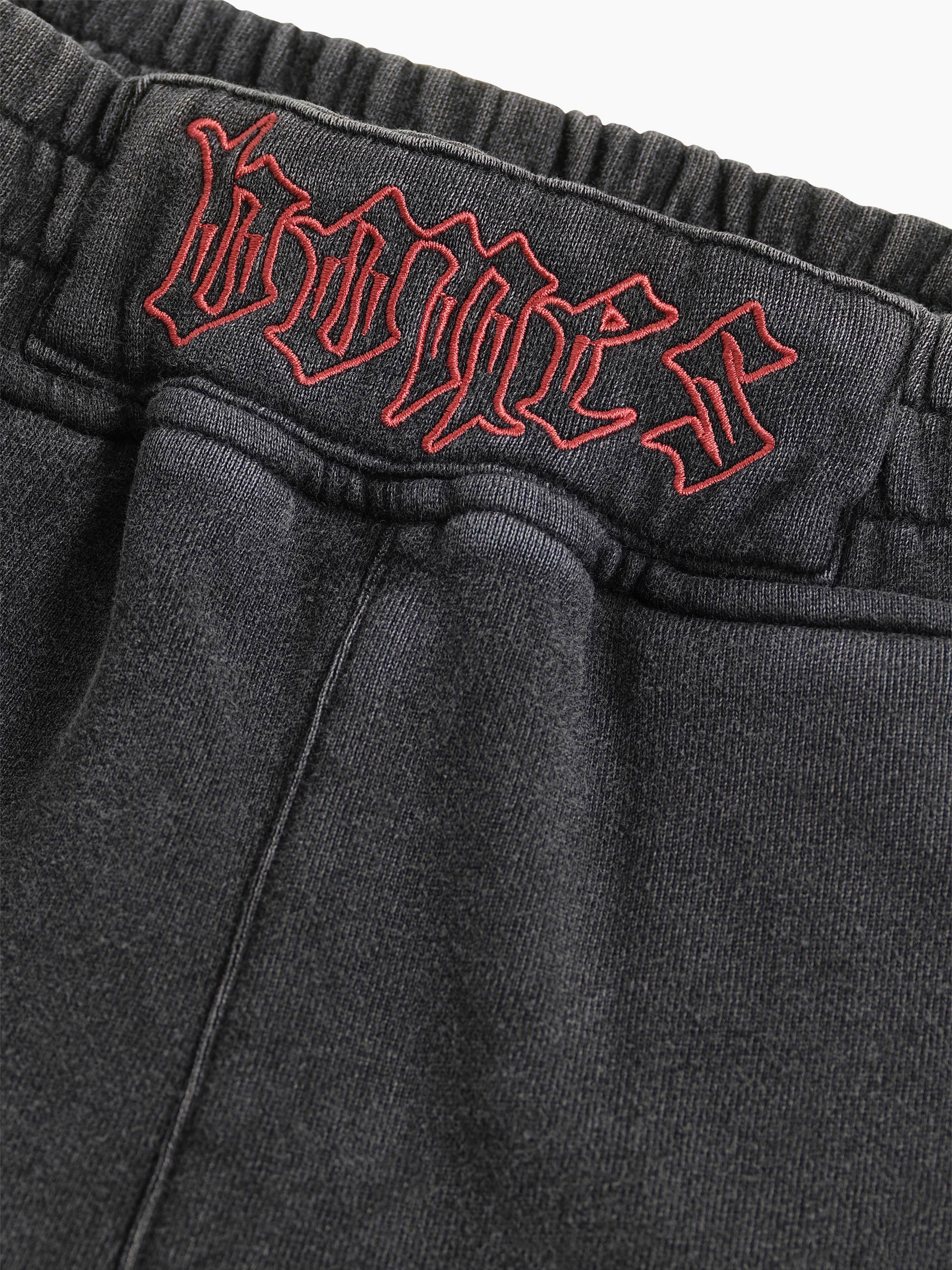 BURNER JERSEY SHORTS - FLAME/WASHED BLACK