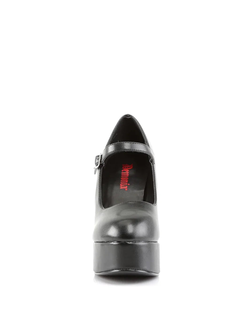 DEMONIA DOLLY-50 MARY JANES- BLACK VEGAN LEATHER