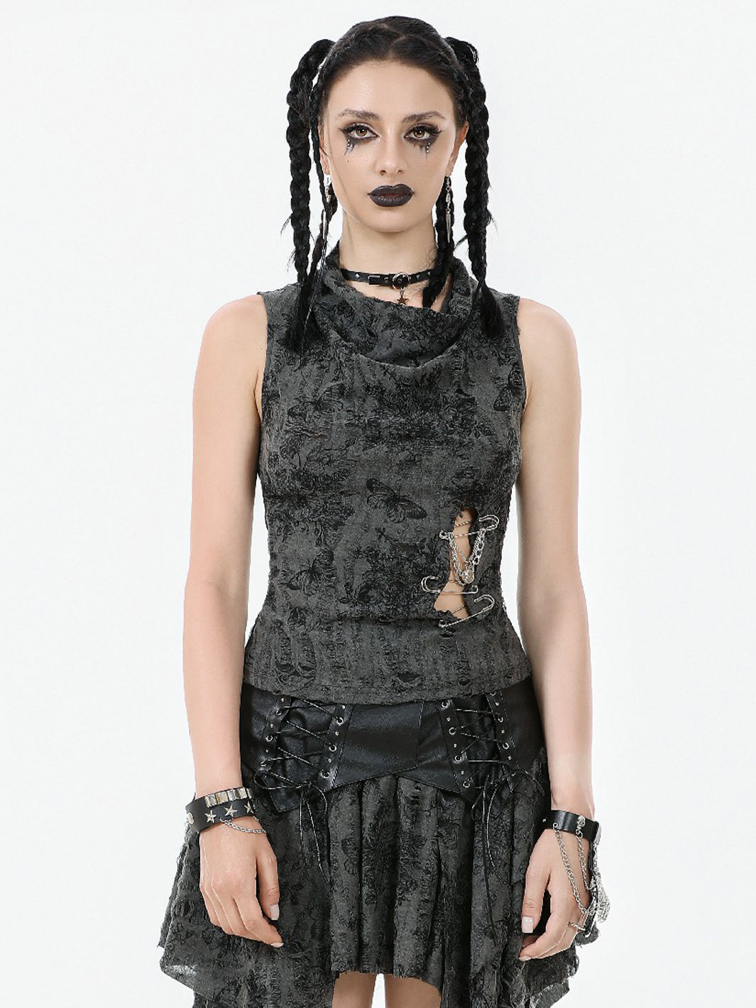 REBEL BUTTERFLY SLEEVELESS TOP