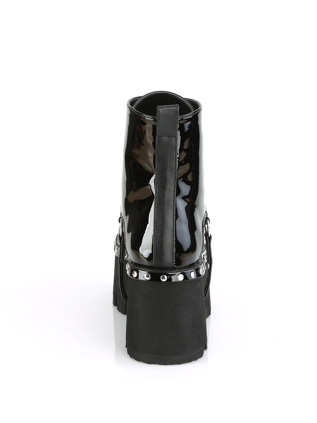 DEMONIA ASHES-100 BOOTS - BLACK PATENT  ✰ PRE ORDER ✰