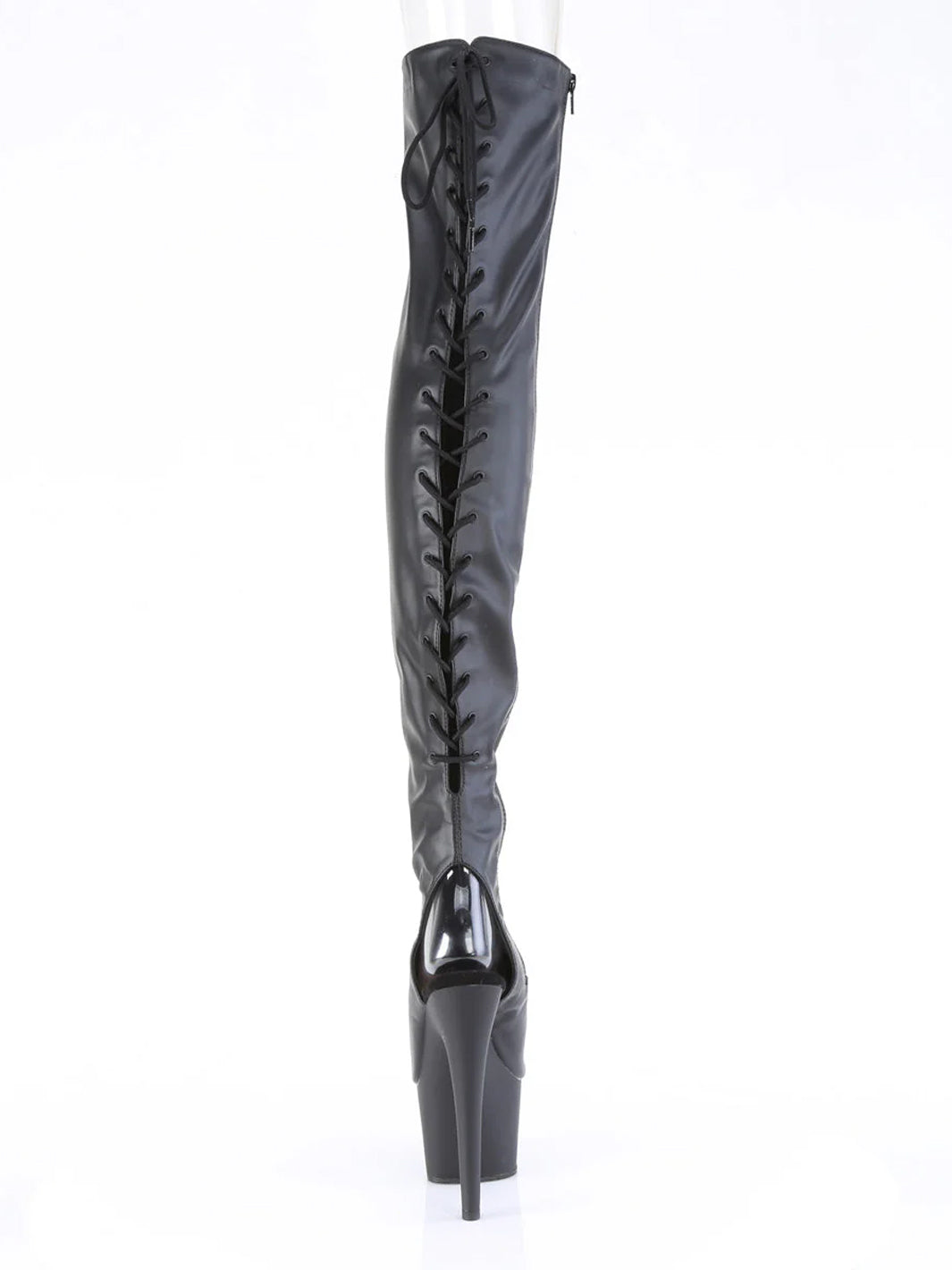 ADORE-3017 - BLACK VEGAN LEATHER ✰ PRE ORDER ✰