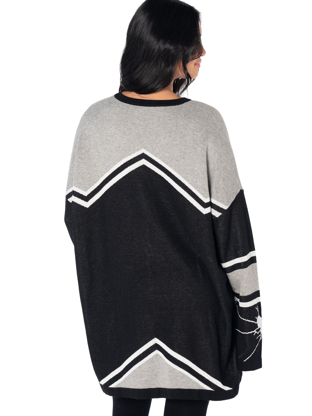 Anti-Love Club  Oversized V Neck Hockey Knit
