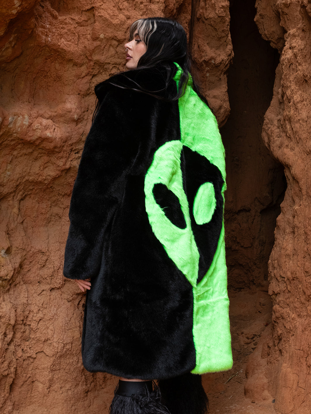 AREA 51 ALIEN DOOF JACKET - BLACK/GREEN ✰ MADE 4 U ✰