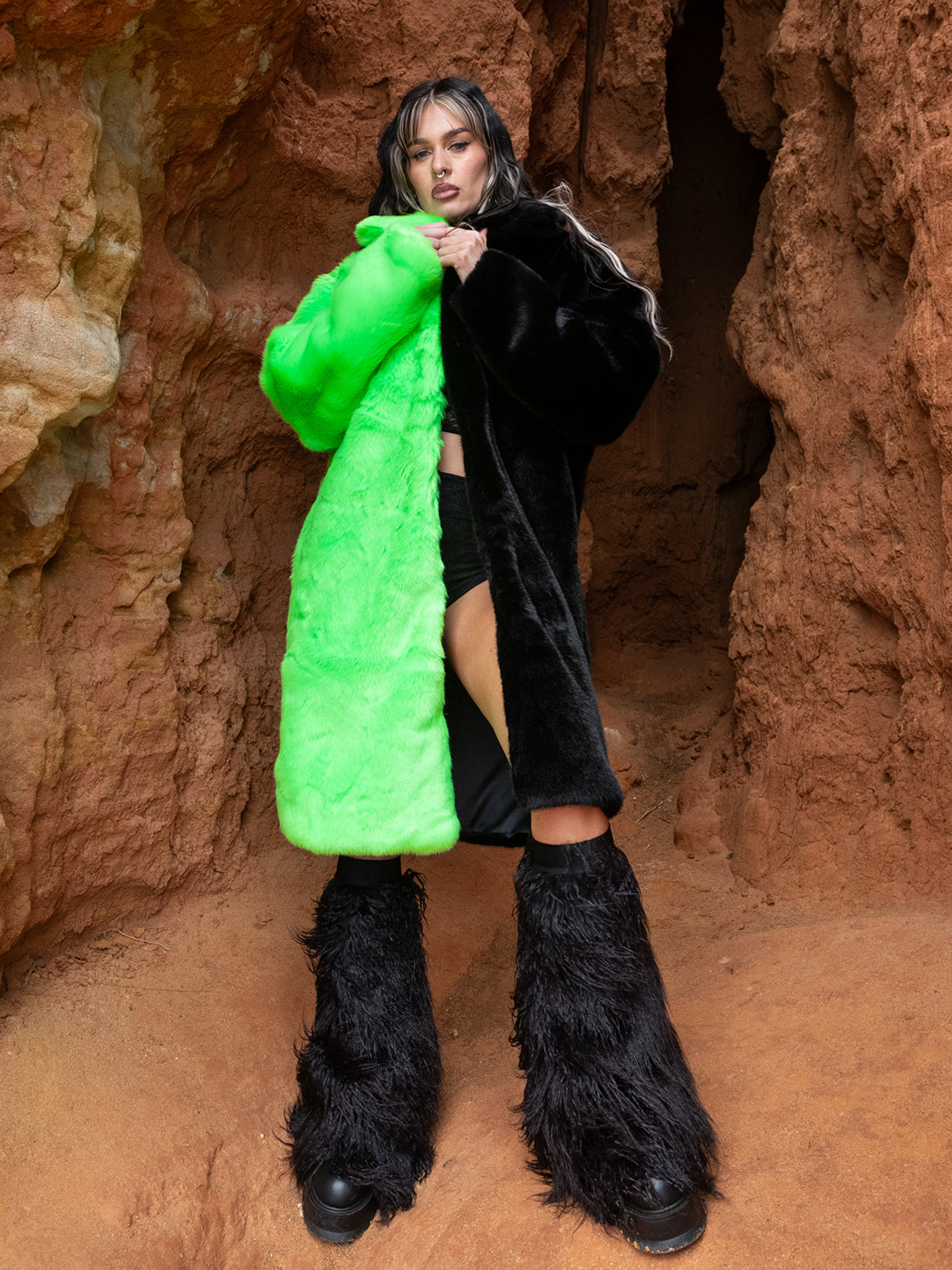 AREA 51 ALIEN DOOF JACKET - BLACK/GREEN ✰ MADE 4 U ✰