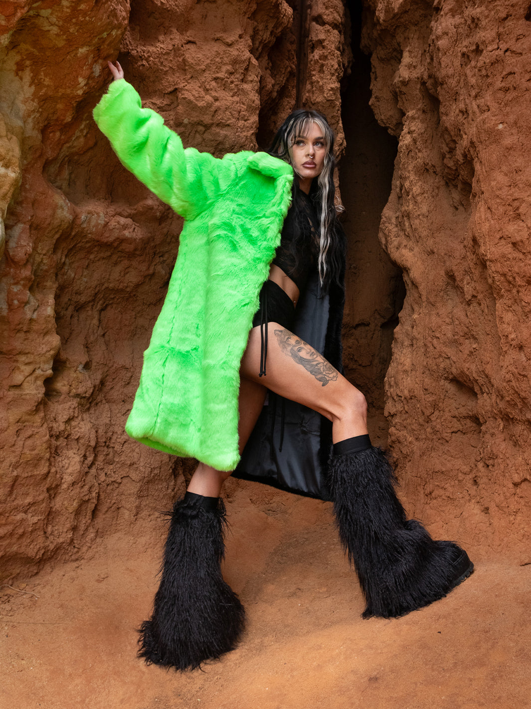 AREA 51 ALIEN DOOF JACKET - BLACK/GREEN ✰ MADE 4 U ✰