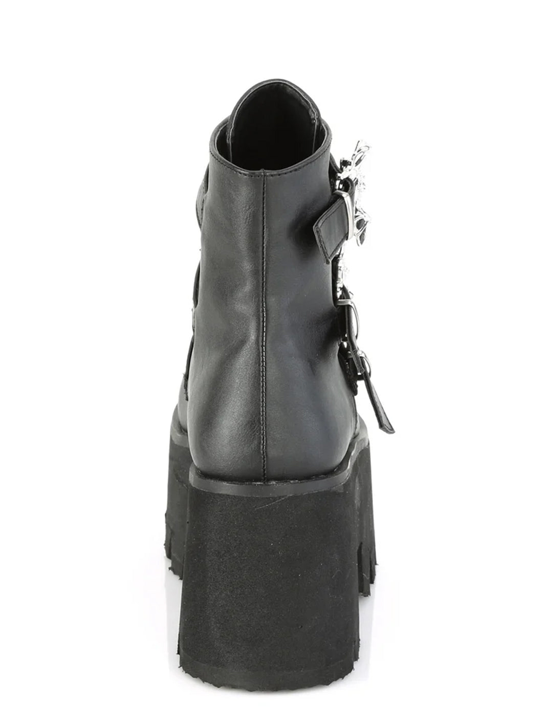 DEMONIA ASHES-55 - BLACK VEGAN LEATHER