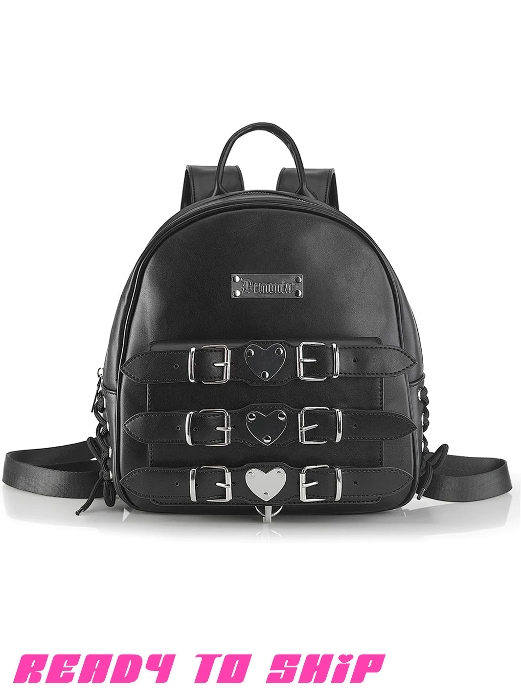 FAUX LEATHER MINI BACKPACK