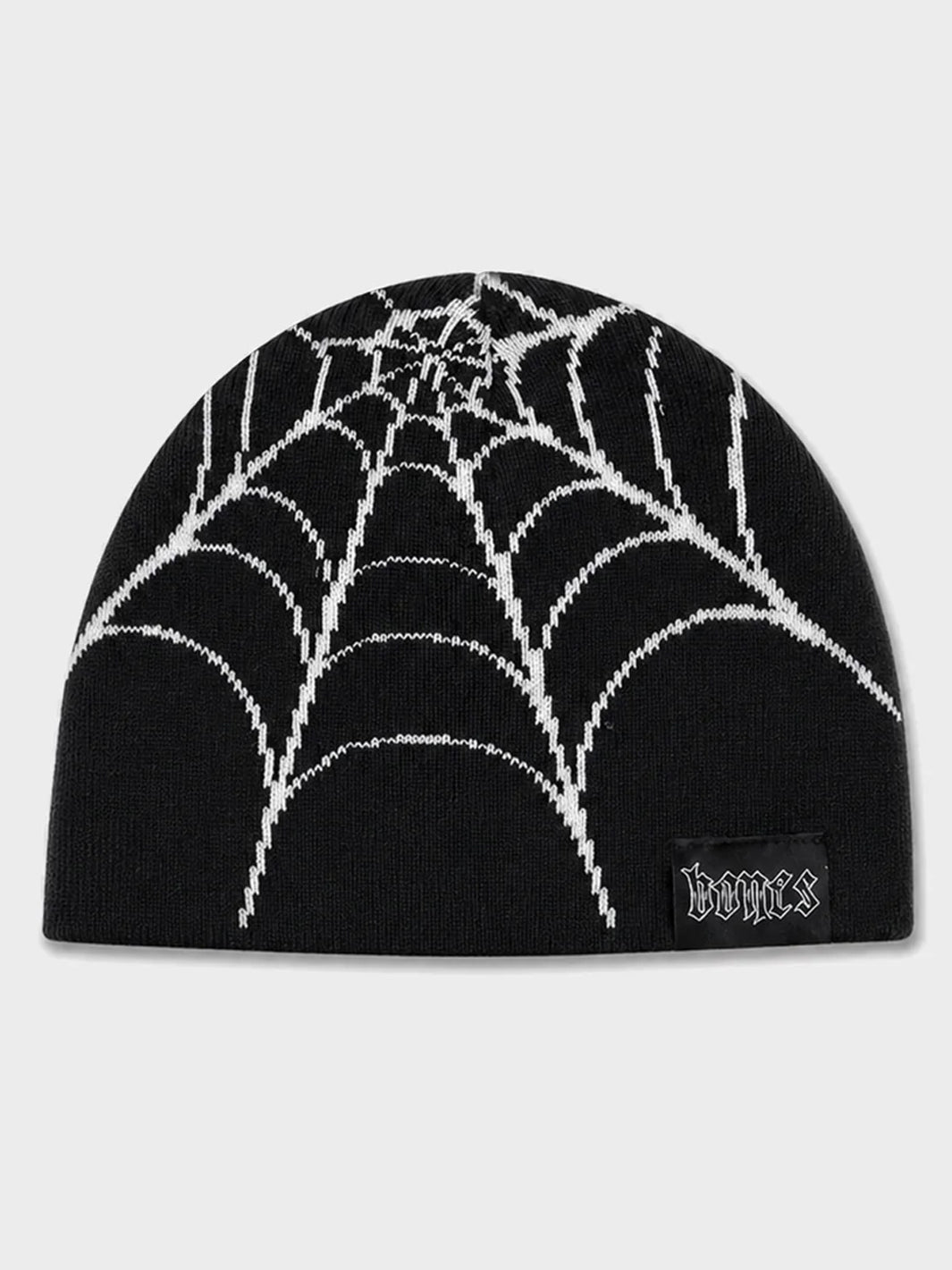 CHECKER WEB REVERSIBLE BEANIE - BLACK/WHITE