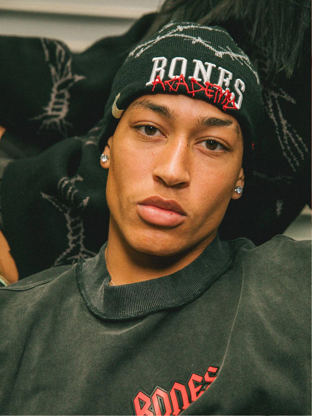 BONES ACADEMY DOCKER BEANIE - BLACK