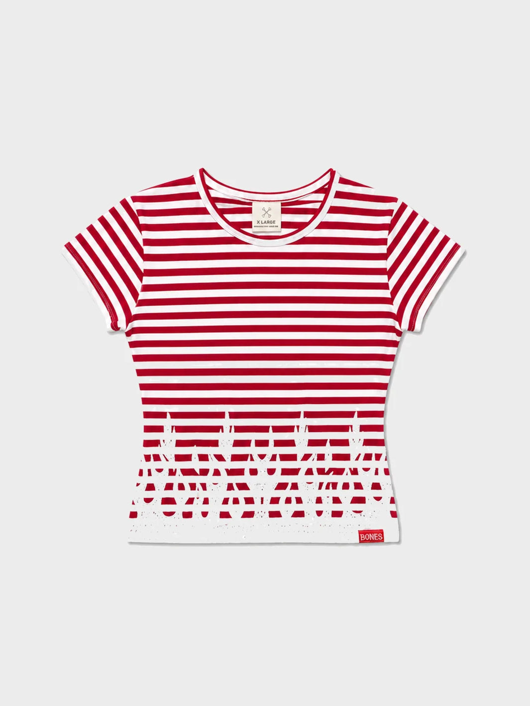 STRIPED BABY BURNER TEE - RED