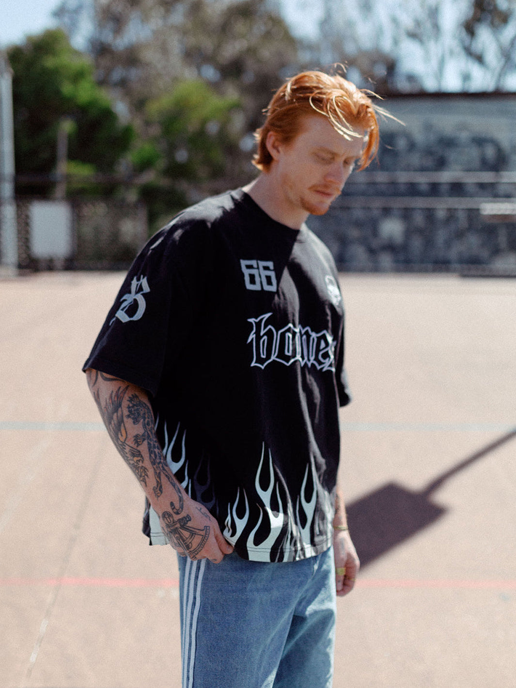 BURNER BOXY TEE - VINTAGE BLACK
