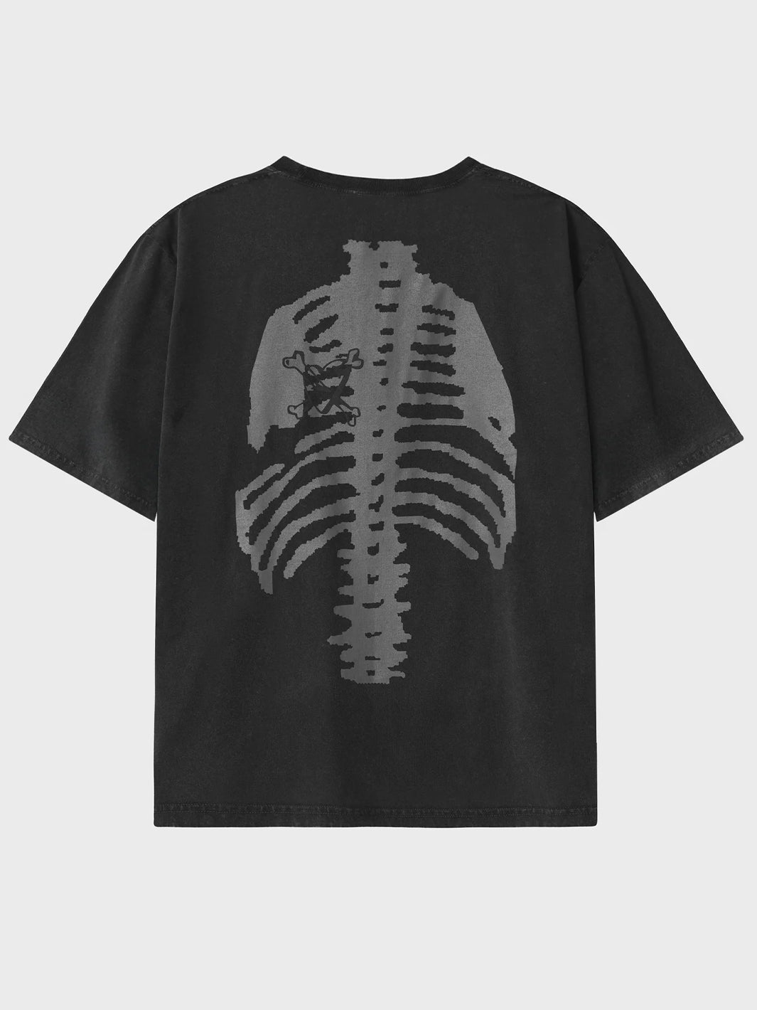 BACKBONE TEE - WASHED BLACK