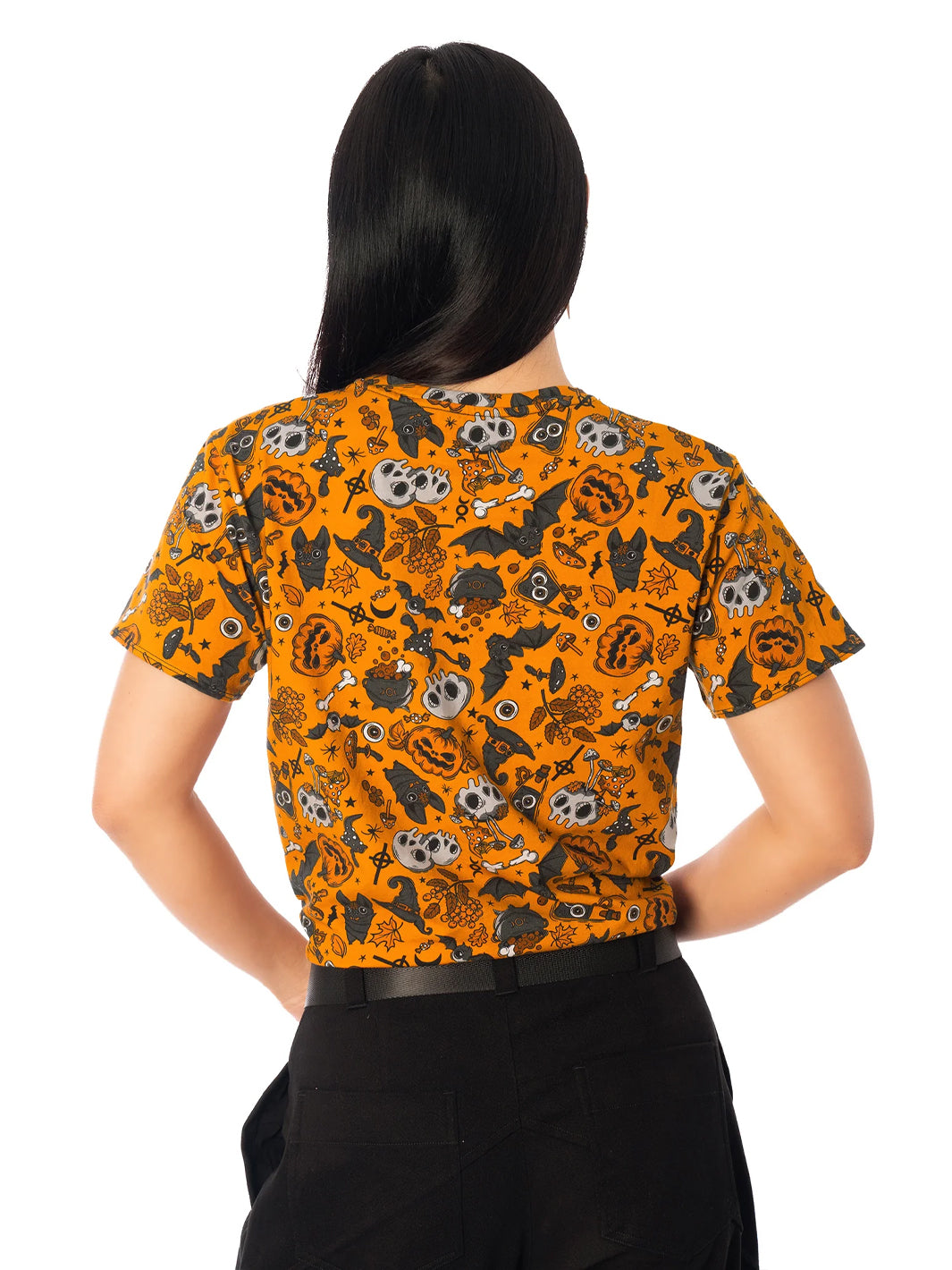 Bat to the Bone Cotton Tie Front Tee