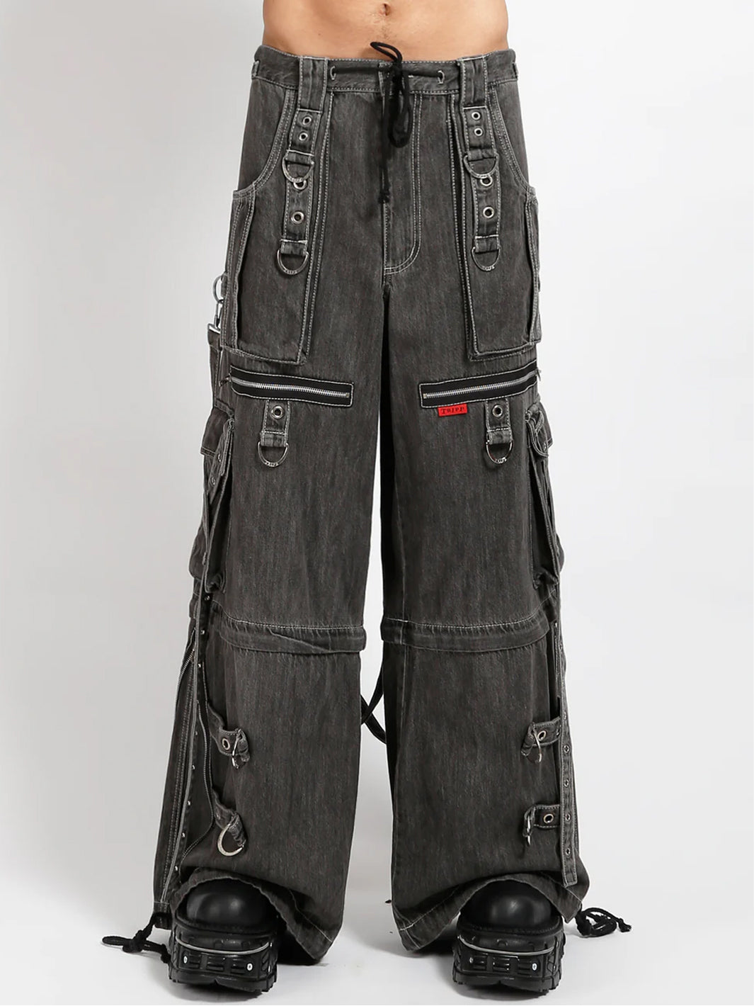 X-STRAP PANT - BLACK LIGHT DENIM