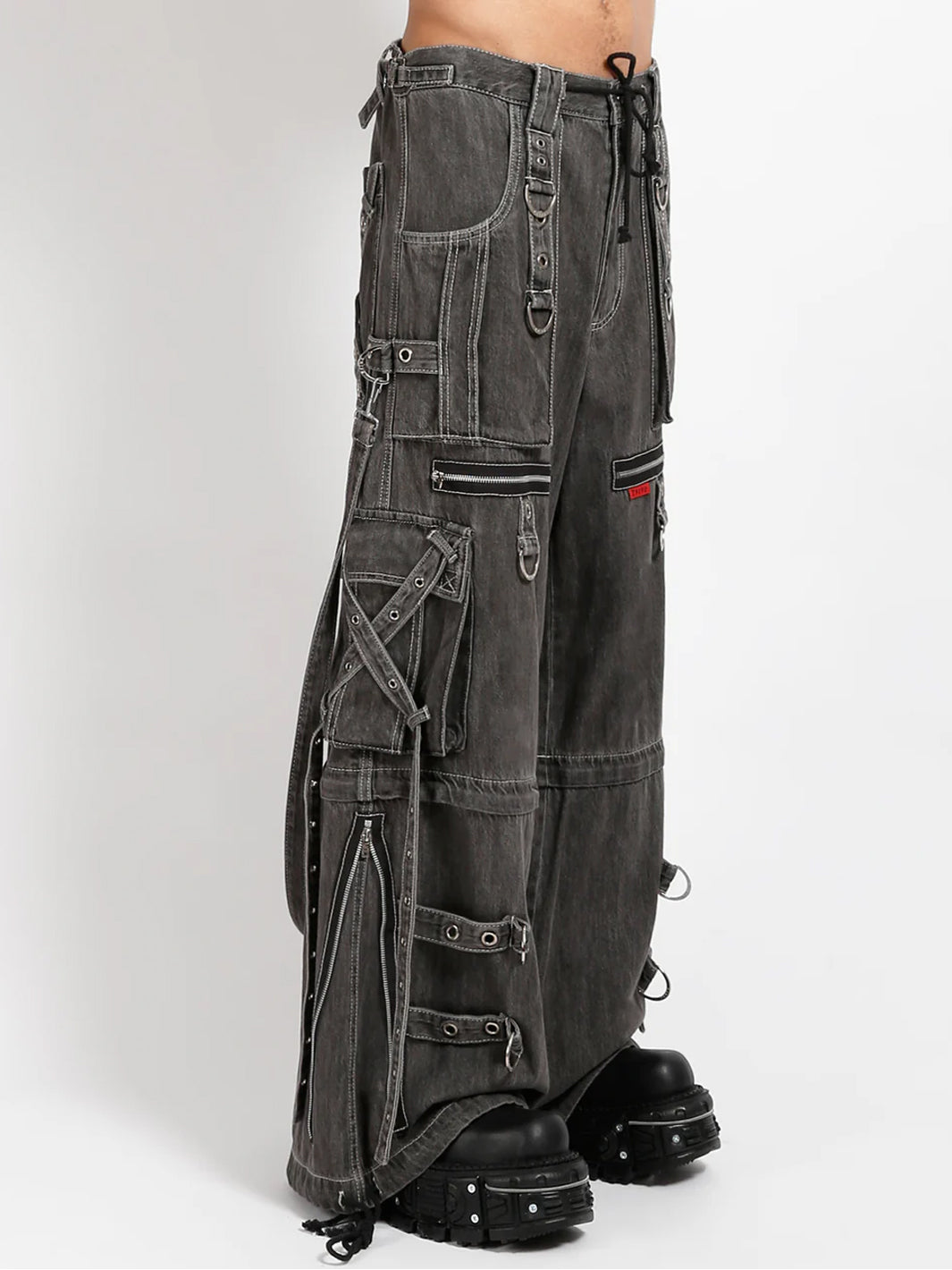 X-STRAP PANT - BLACK LIGHT DENIM