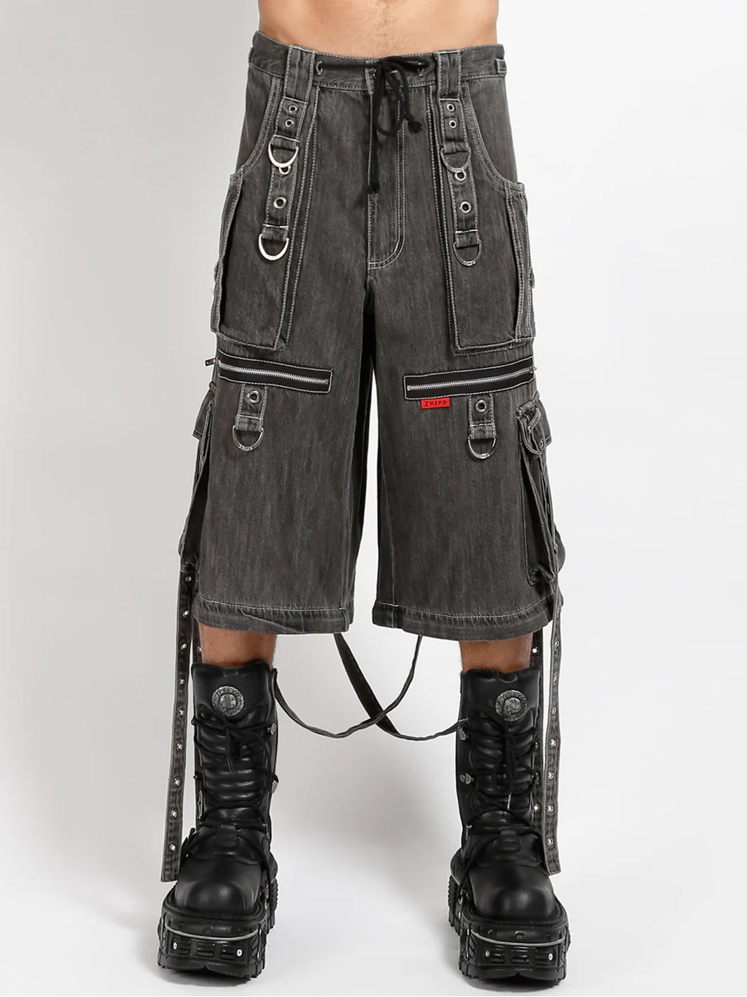 X-STRAP PANT - BLACK LIGHT DENIM