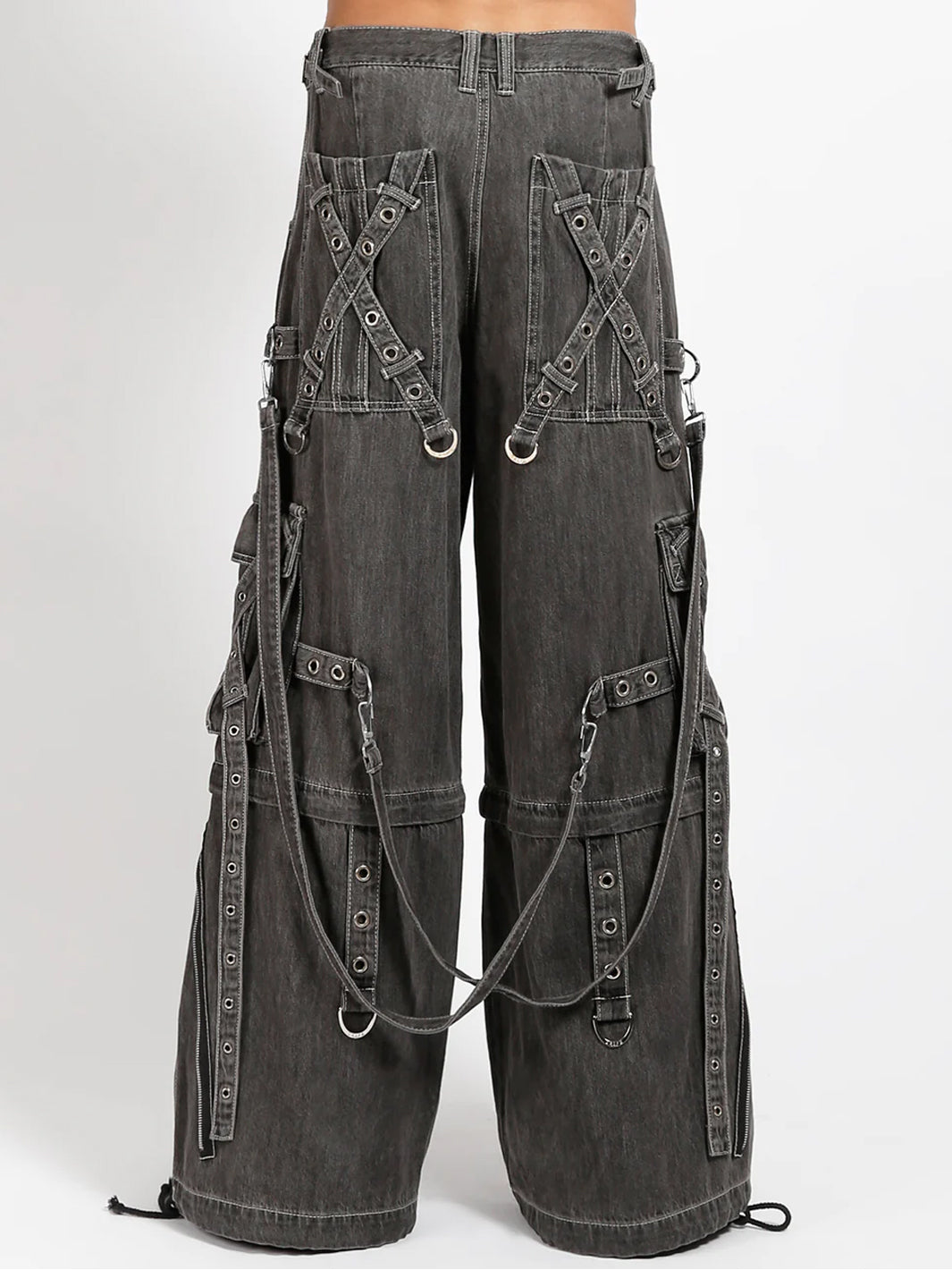 X-STRAP PANT - BLACK LIGHT DENIM