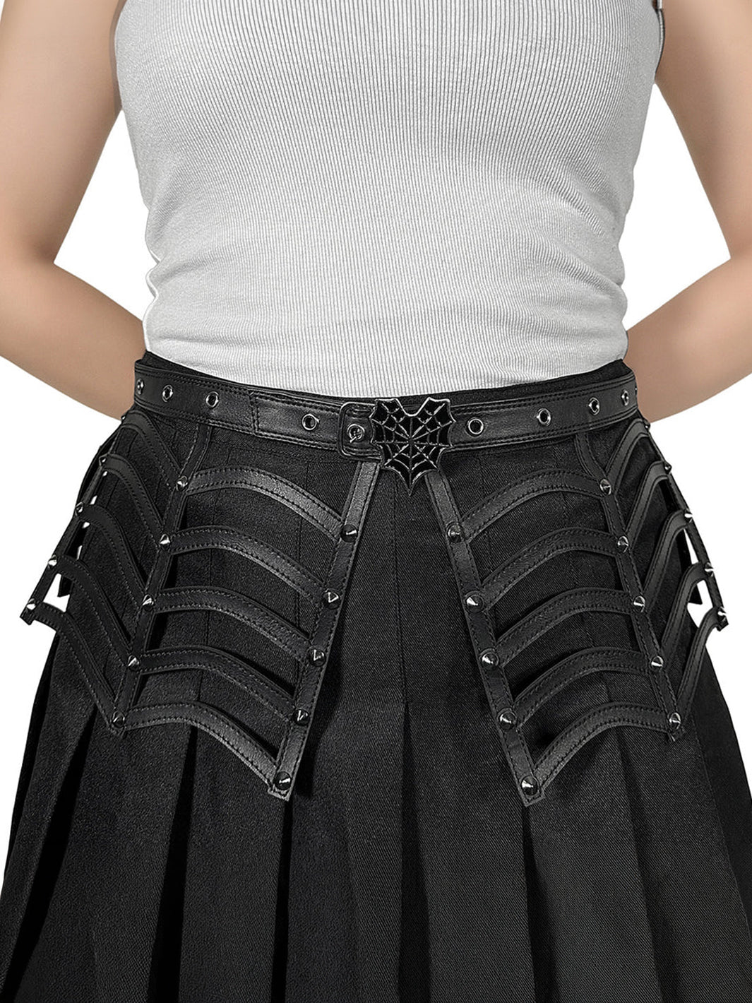 DEMONIA SPIDERWEB CUTOUT BELT