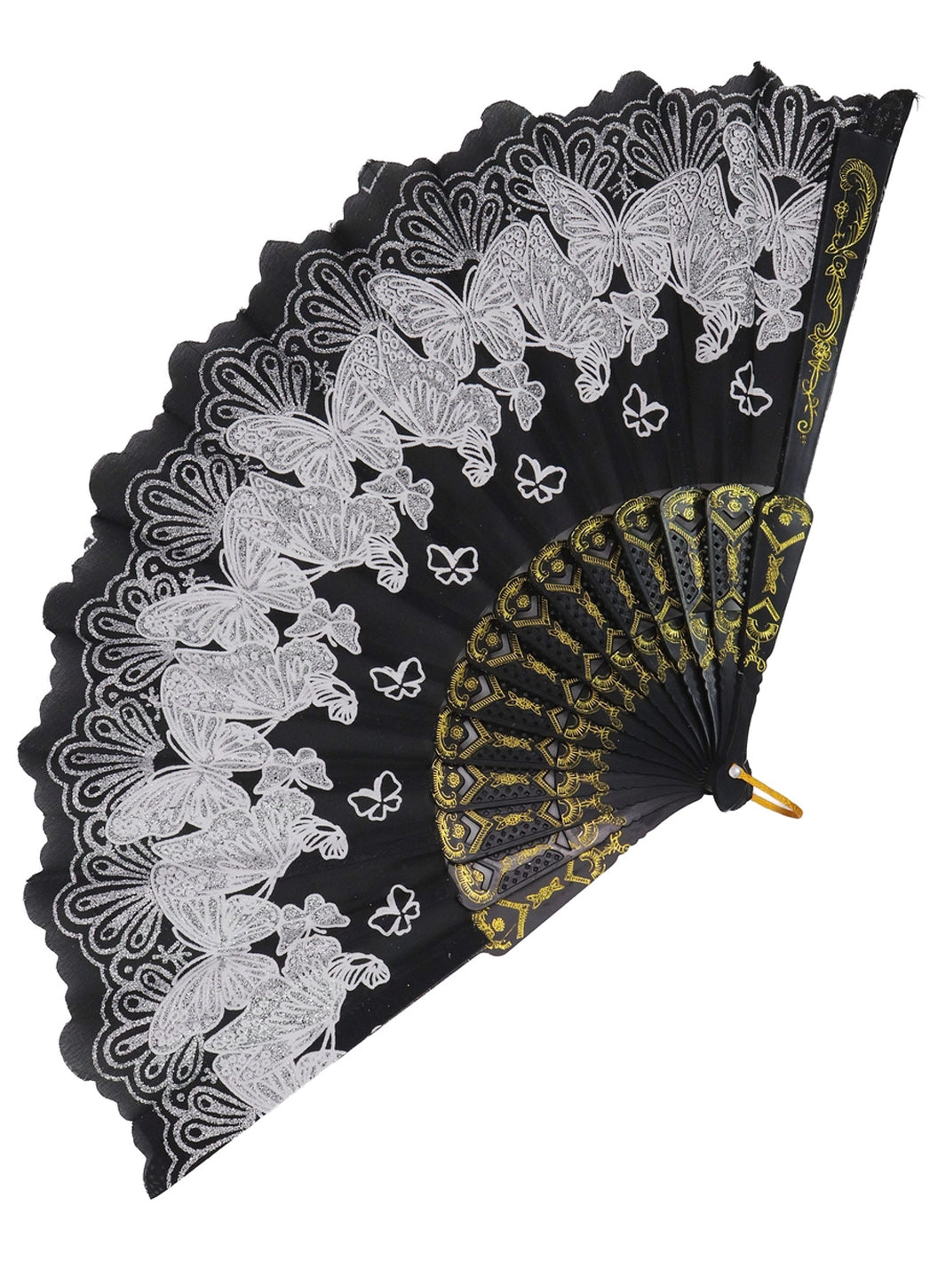 ENCHANTED BUTTERFLY FAN - BLACK & WHITE