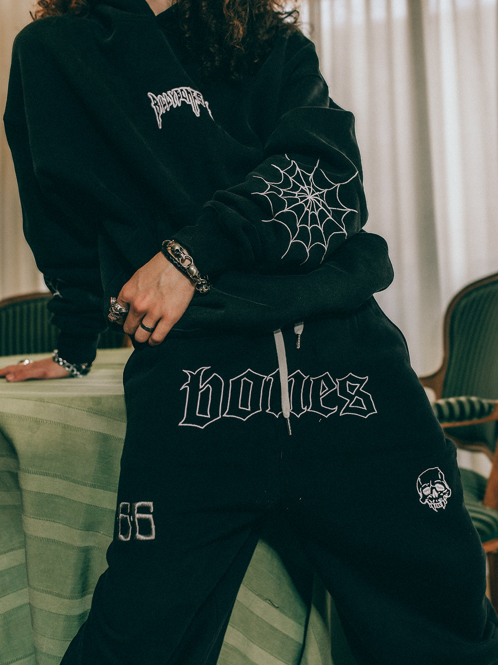 BONES BURNER PANTS - WASHED BLACK