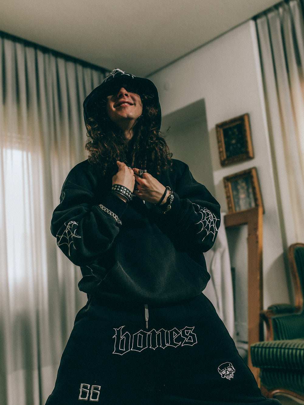 BONES BURNER PANTS - WASHED BLACK