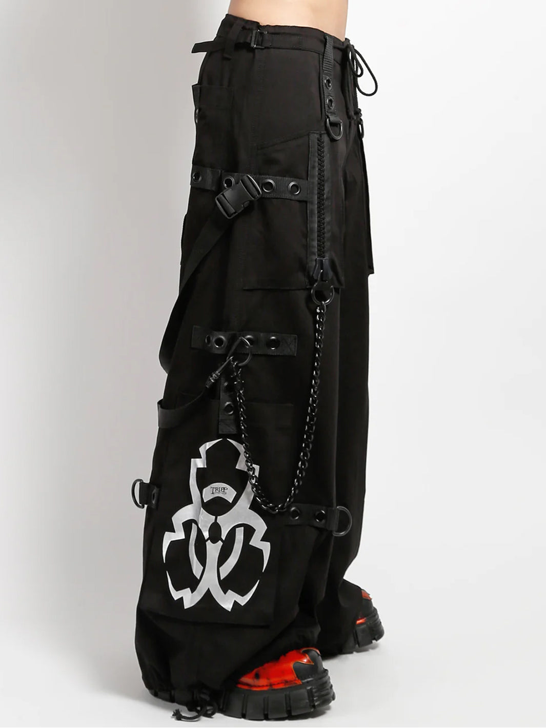 METALLIC BIOTECH PANT - BLACK/SILVER