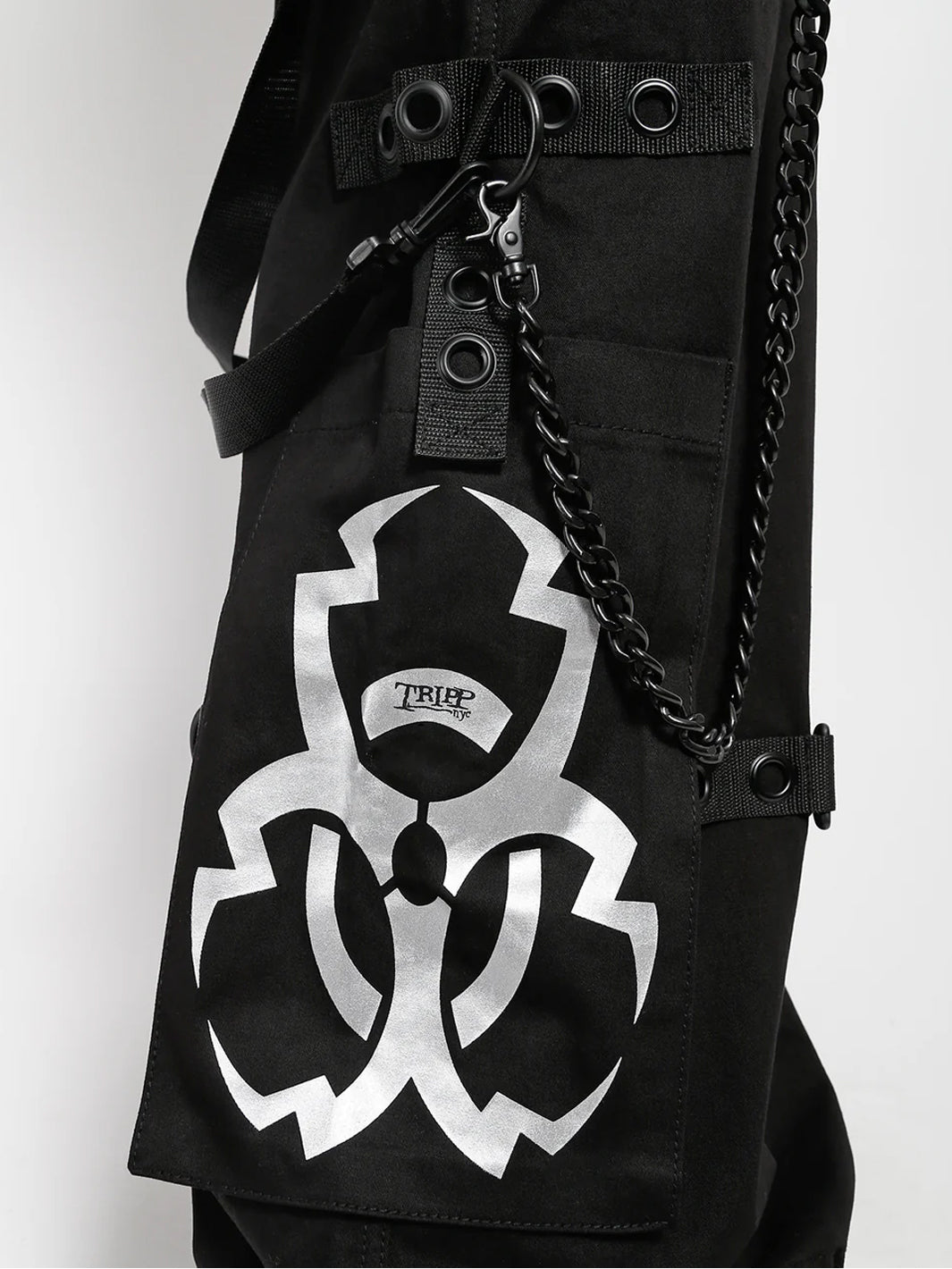 METALLIC BIOTECH PANT - BLACK/SILVER