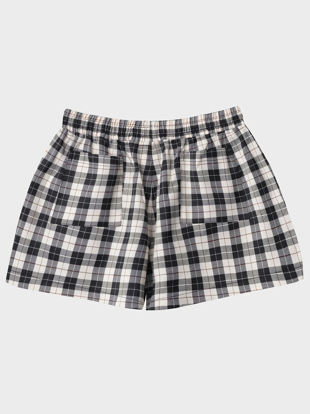 DEAD END CHECK BOXER SHORTS - GREY