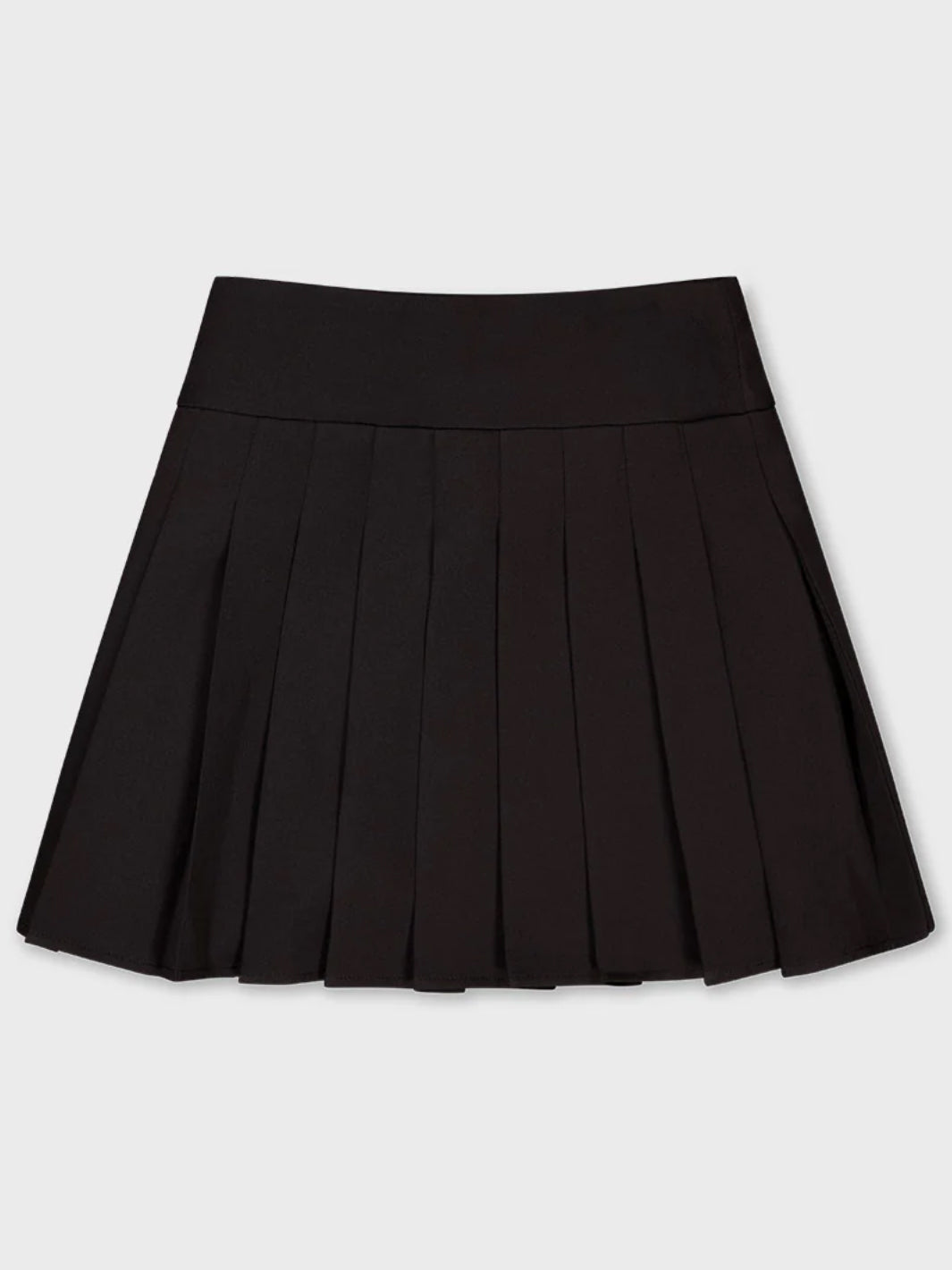 BIRDIE PLEATED SKIRT - BLACK