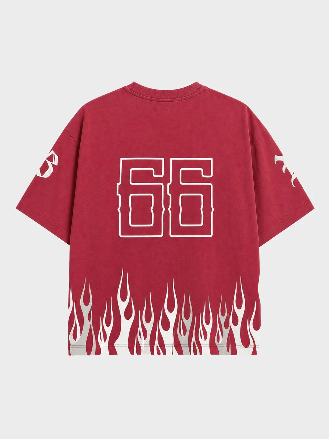 BURNER BOXY TEE - MAROON