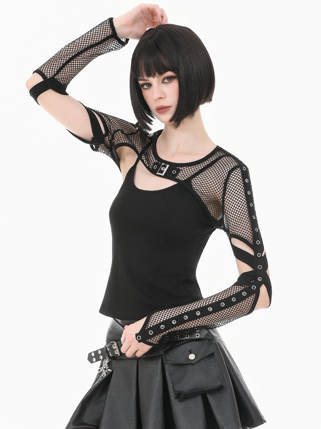 VECTOR MESH SHRUG
