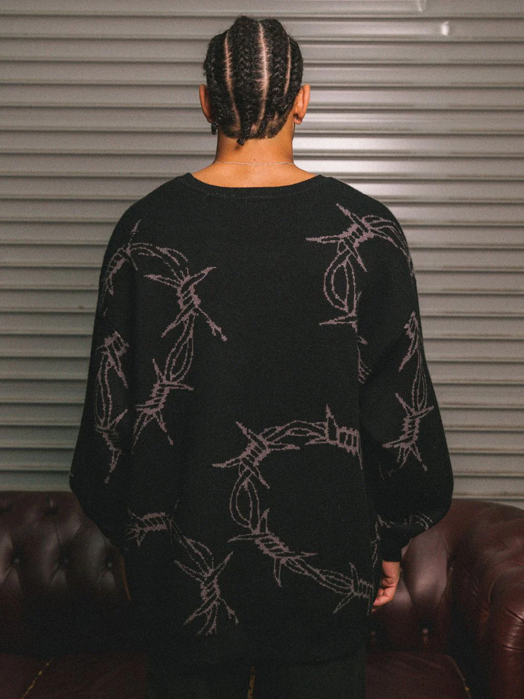 COLLEGE DROPOUT KNIT - BLACK/GREY