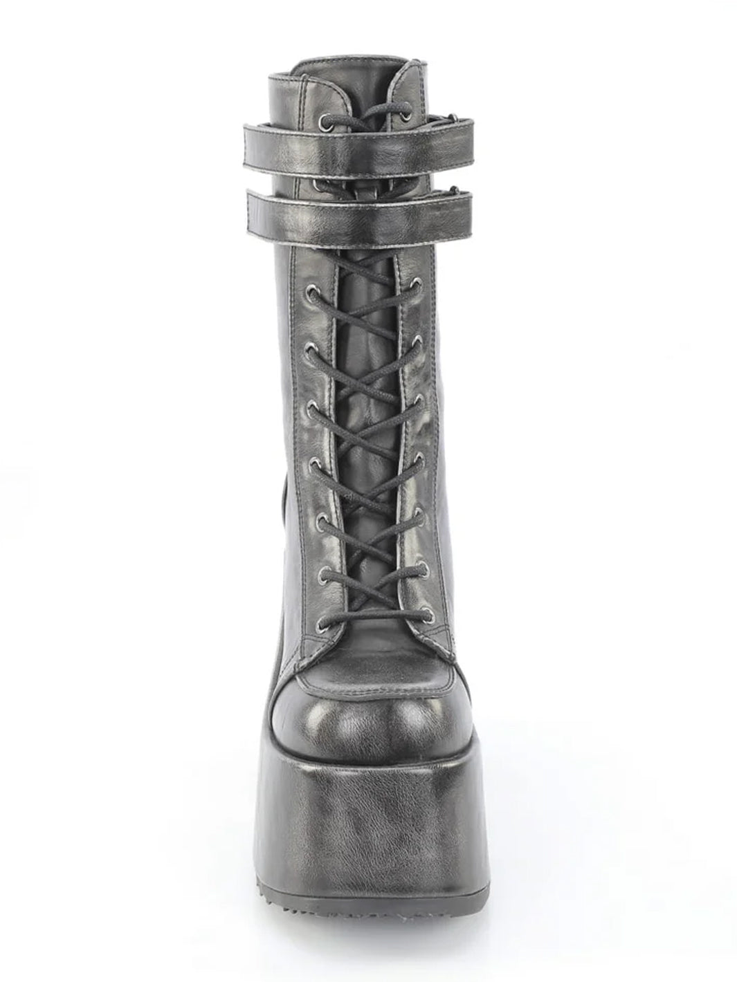 DEMONIA CAMEL-250 - BLACK/SILVER VEGAN LEATHER ✰ PRE ORDER ✰
