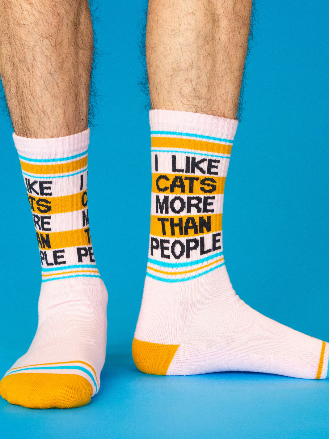 I LIKE CATS MORE THAN PEOPLE SOCKS