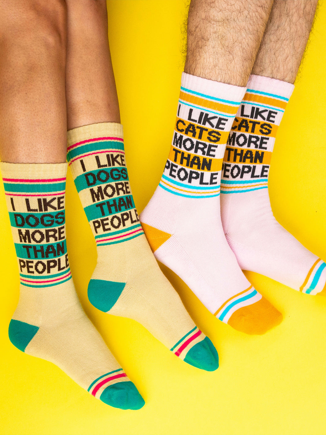 I LIKE CATS MORE THAN PEOPLE SOCKS