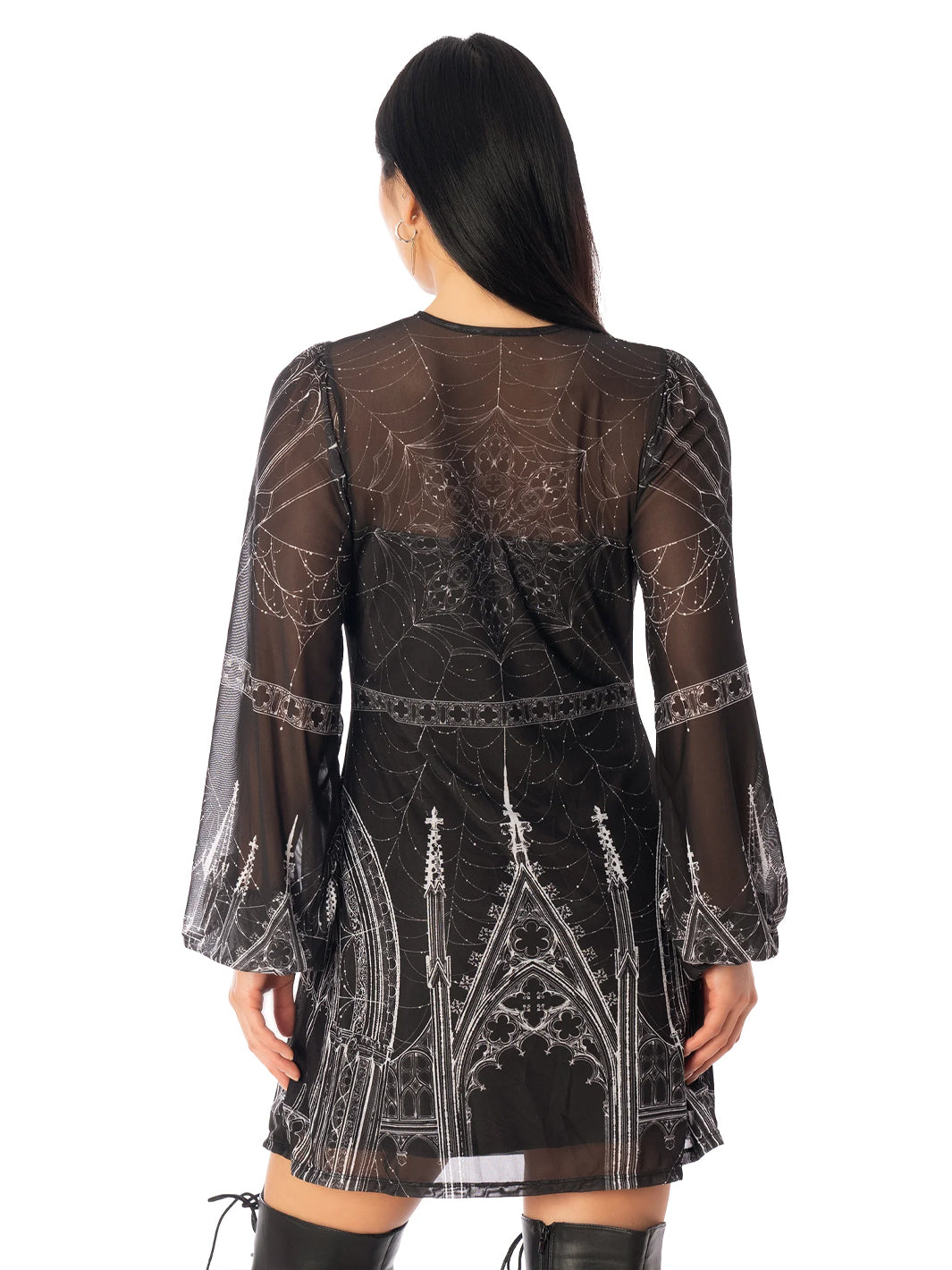 Caught in the Cloisters A-Line Bishop Dress