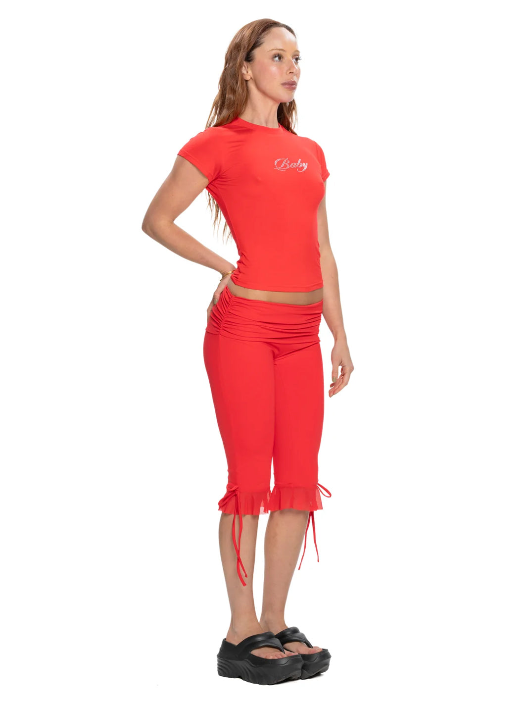 CHERRY CAPRI PANTS