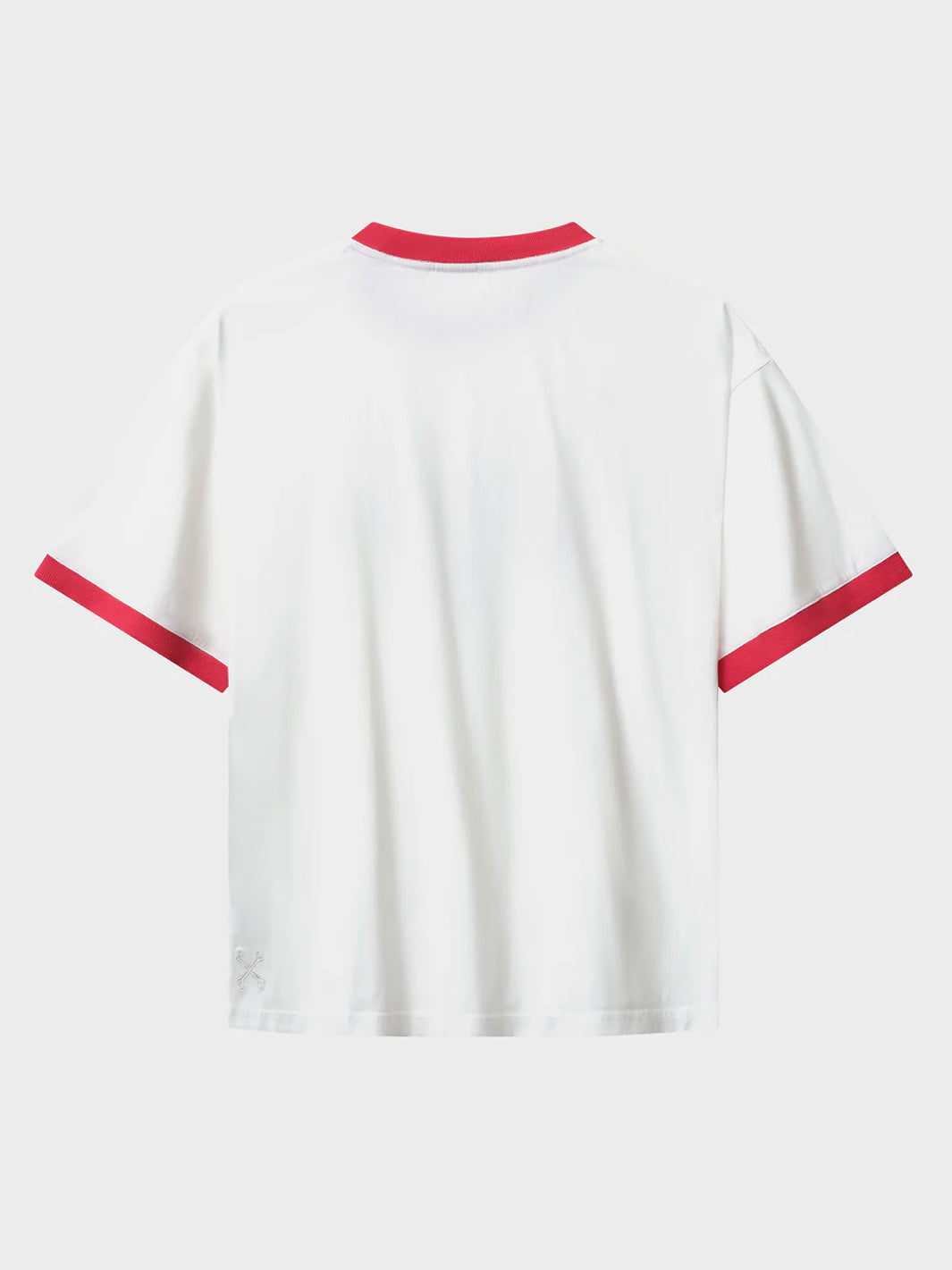 BONES CLASSIC RINGER TEE - VINTAGE WHITE/RED