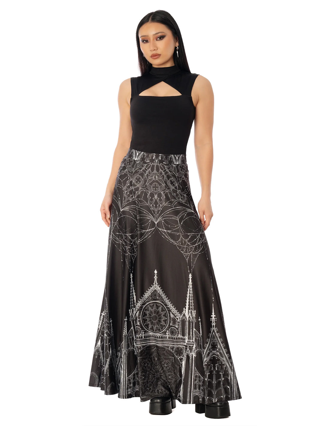 Caught in the Cloisters Maxi Skirt