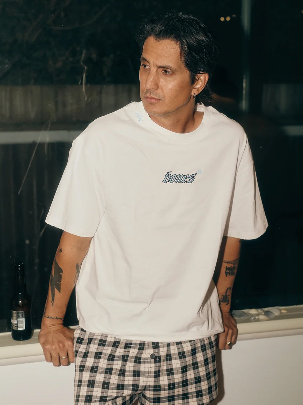 BONES CLASSIC 2.0 TEE - WHITE/BLUE