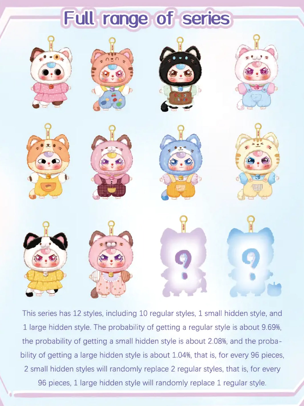 CAT WARDROBE PLUSH SURPRISE BLIND BOX