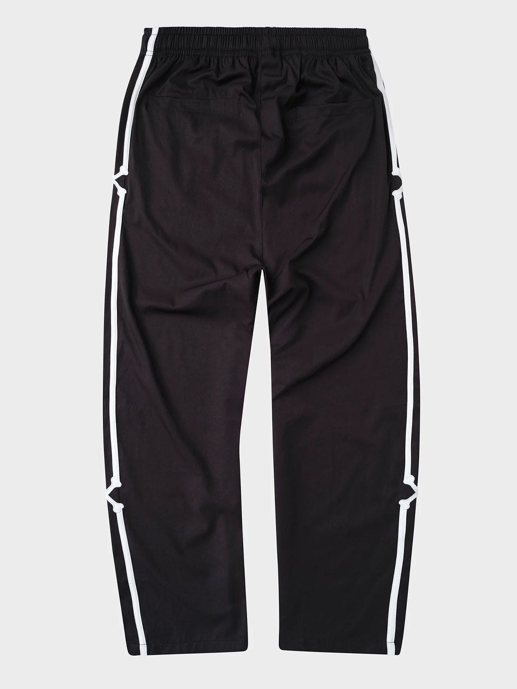 DOUBLE CROSSED TRACK PANTS - BLACK
