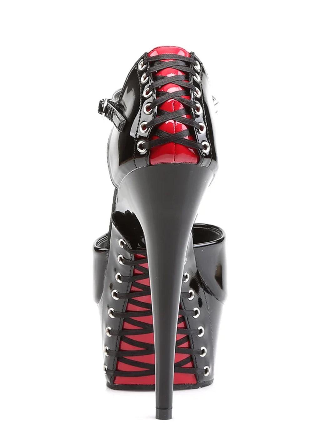 DELIGHT-660FH - BLACK PATENT/RED