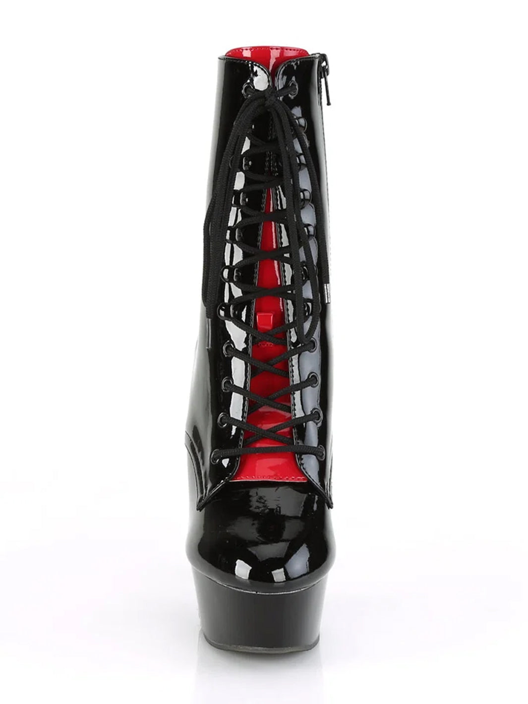 DELIGHT-1020FH - BLACK PATENT/RED