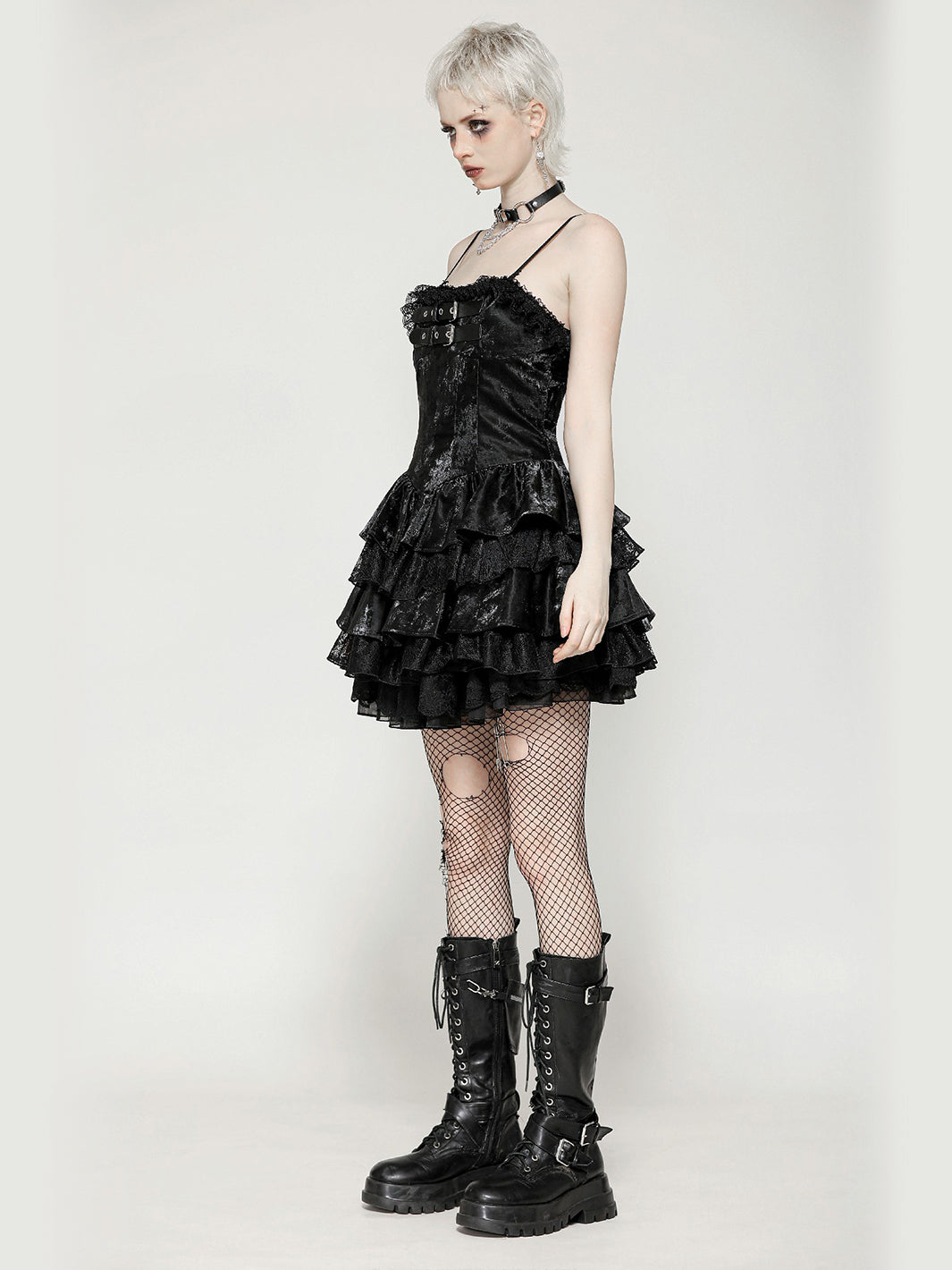 VENOM RUFFLE DRESS