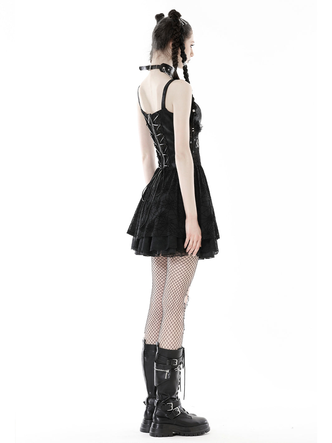 SPIDERWEB LACE DRESS