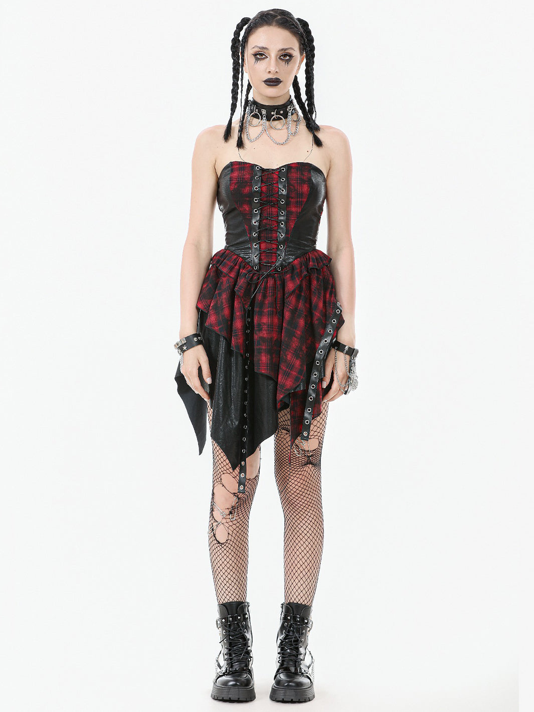 CRIMSON RIOT CORSET DRESS