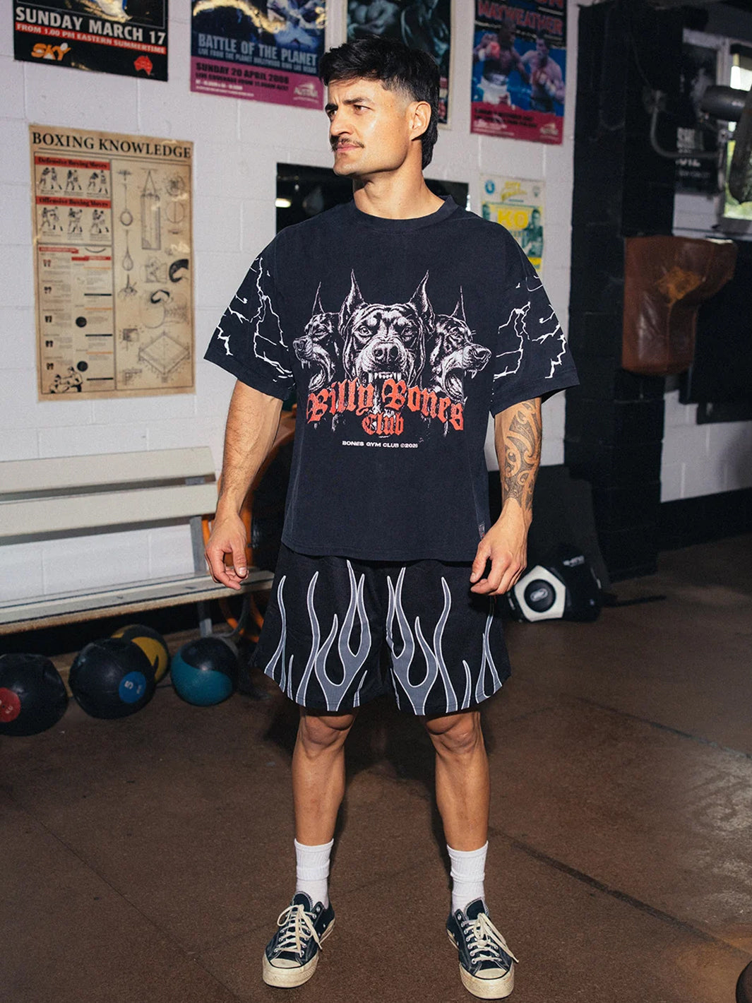 FLAMED BALLER SHORTS - BLACK